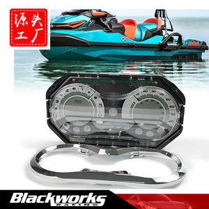 แผงหน้าปัดมาตรวัดความเร็วแบบ LCD สำหรับ SeaDoo RXP RXT สีดำ พลาสติกและโลหะ อะไหล่ทดแทน หมายเลข MP 1145 BK - Product Image 5