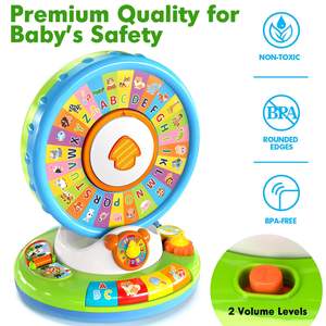 EPT Montessori-Grande Roue Interactive pour Bébé, Jouet Éducatif Alphabet <span class=keywords><strong>Zoo</strong></span>, pour l'Apprentissage des Enfants - Product Image 4