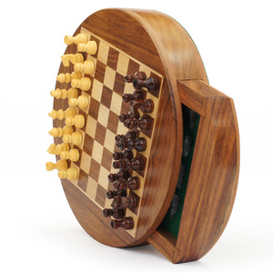 Factory Direct Unisex <strong>Wooden</strong> <strong>Chess</strong> <strong>Set</strong> Magnetic Mini Build Storage Kids Adults Family Leisure Travel Game Sessions High Quality - Product Image 3
