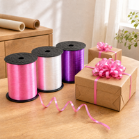 Ensemble de rubans en plastique brillant multicolores pour emballer des cadeaux, des bouquets de ballons, la décoration de fêtes, vente en gros