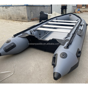 قارب إنقاذ متين قابل للنفخ من الألومنيوم 8 أشخاص مع محرك خارجي - Product Image 2