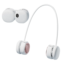 Ventilateur de cou portable sans pales, rechargeable par USB, mains libres, mini ventilateur personnel pour les sports de plein air, les voyages et l'été