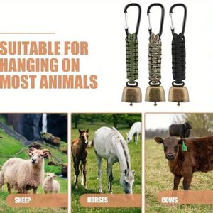 Campanello Portatile da Esterno per Escursionismo e Campeggio, in Metallo, da Appendere in Vita, con Fibbia per Chiavi e Ciondolo a Paracadute - Product Image 5