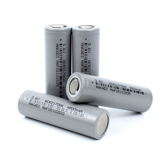 High Capacity 21700 Cell Rechargeable Battery 3.7V 4800mAh NMC Lithium-ion Battery  for Solar Light Energy Storage Power Supply