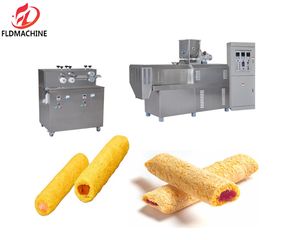 Different Shape Twin Screw Puffed Maize Snack <b>Making</b> Extruder <b>Machine</b> Full Automatic Puffed Corn Snack Food Production Line - Product Image 1