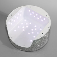 Nouvelle Lampe de Manucure Diamant Transfrontalière, Appareil de Photothérapie UV LED, Recharge Sans Fil, Stockage d'Énergie, Portable, Séchage Rapide