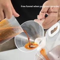 Sac à eau pliable portable à suspendre à l'oreille, autoportant, pour le stockage d'eau, de nourriture, de jus, de boissons, de lait, de bière, de liquides, avec bec verseur scellé