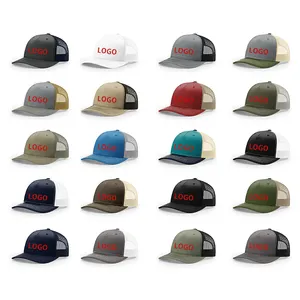 112FP 5 Panel Trucker Cap Mesh Hat Richardson 112 Trucker Hats With Custom Logo