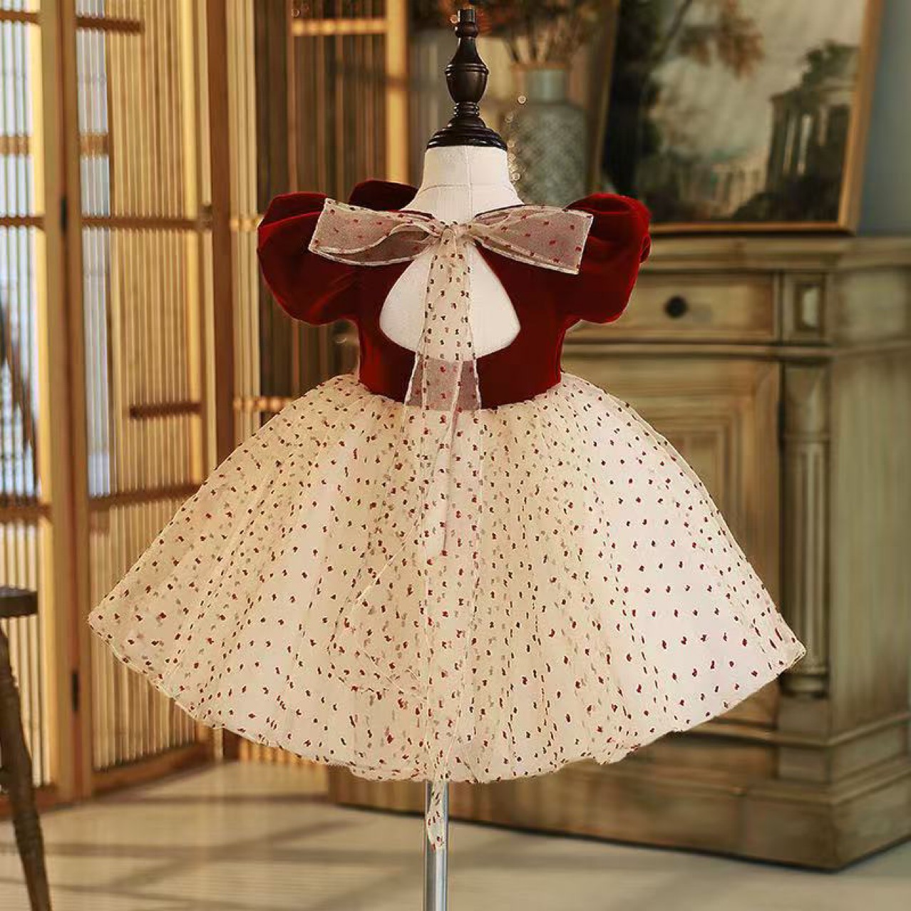 Toddler Girls Summer Dress - Cotton Short Sleeve Tutu Dress For 1-7 Years (Birthday, Beach, Casual)