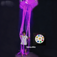Lumière sensorielle interactive à cascade de fibres optiques à changement de couleur visuel pour salles multisensorielles, écoles et centres de thérapie