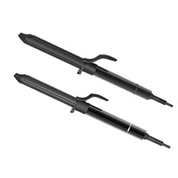 Fer à friser professionnel à tissage profond avec cordon d'alimentation 360 °   Fer à friser portable rotatif, marque privée, personnalisé