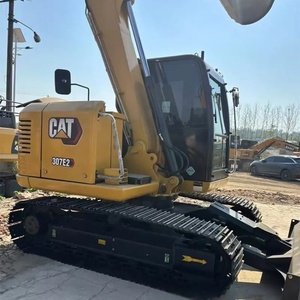 Excavadora de cadenas pequeña usada original CAT 307E2 de 7 toneladas, excavadora pequeña Caterpillar 307E2 para construcción, paisajismo y trabajo agrícola - Product Image 3