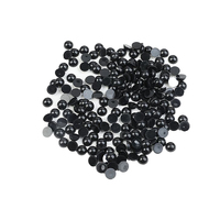 Alambres de chenilla, accesorios para caras de animales hechos a mano, botones cabujón de base plana de 6mm y 18mm, cuentas de ojos para osos de ganchillo