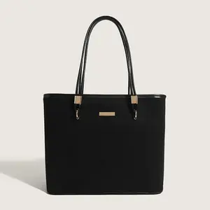 RU Nueva marca de moda Bolsos de mano PU Bolso de mano de cuero Bolso de lujo para computadora portátil para mujeres Monedero y bolsos de negocios personalizados para damas