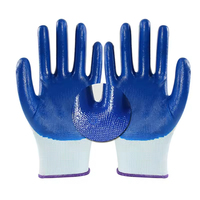 Guantes Industriales GLBZ012 con Forro de Nitrilo, PU, PVC, Goma y Nailon para Construcción