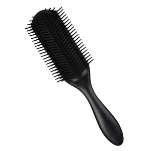 Barber Detachable 9-reihe Black Plastic Personalized Hair Combs und Dtangling Hair Brush