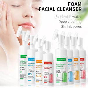 Mousse nettoyante aux acides aminés pour démaquillant pour soins de la peau en profondeur 150ml VE B5 Nettoyant moussant pour le visage avec tête nettoyante - Product Image 1