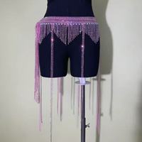 Écharpe de danse orientale pour femme avec chaîne de taille intégrée