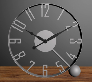 Metal <b>Table</b> <b>Clock</b> Wall <b>Clock</b> Quartz Design for <b>Table</b> Single Face Needle Display - Product Image 3