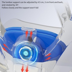 Chaise de bureau professionnelle à dossier haut, chaise réglable, chaise de direction ergonomique - Product Image 6