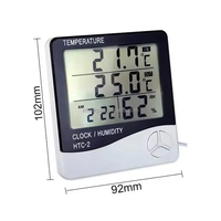 Nouveauté 2026 – Thermomètre et Hygromètre Numérique LCD avec Horloge – Prix de Gros