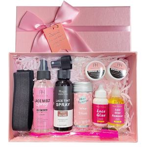 OEM 헤어 익스텐션 키트 레이스 가발 접착제 & 리무버 멜트 레이스 스프레이 안티 프리즈 헤어 왁스 스틱 가발 홀딩 세트 - Product Image 1
