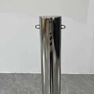 Металлический фиксированный столб для уличной парковки, стальная цепь, барьер для пешеходов - Product Image 4