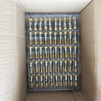 Câble d'enceintes, coque en aluminium plaquée or 24K, corps en cuivre, câble d'enceintes hi-fi, prise banane, 4mm, terminal, 50 pièces