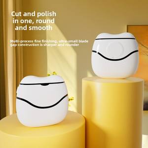 Coupe-ongles électrique multifonctionnel en acier inoxydable avec fonction de coupe automatique à une touche, anti-éclaboussures et polisseuse à ongles - Product Image 4