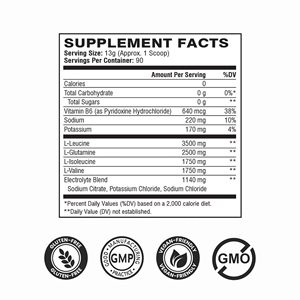 Suplemento de BCAA en Polvo Sin Azúcar OEM - 7g de Aminoácidos con Electrolitos, 90 Porciones, Sabor Uva Glacial, Etiqueta Personalizada - Product Image 4