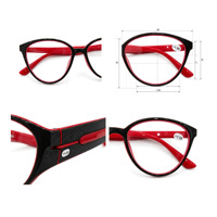 Lunettes de lecture en plastique pour presbytie, lunettes prêtes à l'emploi, emballage pour usage quotidien