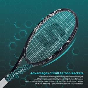 Raquette de <span class=keywords><strong>tennis</strong></span> professionnelle directement de l'usine |   Construction en fibre de carbone et fibre de polyester |   Entraînement extérieur ultra-léger de haute performance - Product Image 2