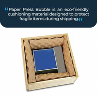 Rouleau de papier crépon mécanique double face écologique réutilisable et recyclable en pâte de bois, 20x12 pouces, enduit de PE, sans plastique