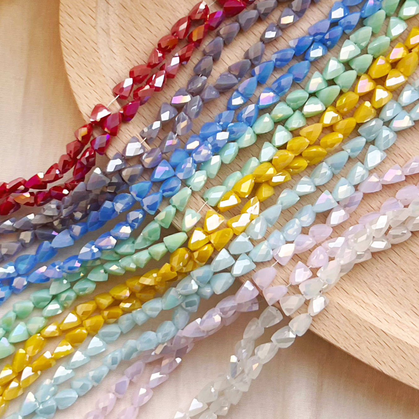 3mm 4mm 6mm 8mm 10mm Cubo Quadrato Sfaccettato Ceca Cristallo Di Vetro Sciolto Artigianato Perline Commercio All'ingrosso Lotto Per La Creazione Di - Foto 11