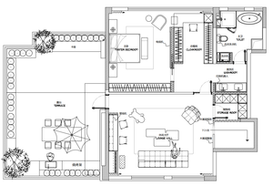 Nexus Design d'intérieur personnalisé de style moderne Rendu 3D Plan d'étage pour la chambre principale Aménagement de l'espace et ameublement pour les villas - Product Image 6
