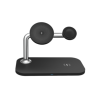 Charger Nirkabel 3-in-1 Universal Magnetik 15W PD 3.0 QC3.0 Tipe-C Grosir, Kabel Retractable OTP 5V/1A OVP