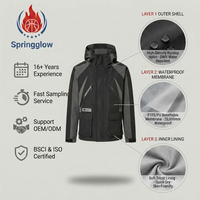 Veste de montagne professionnelle pour homme avec logo personnalisé, imperméable 20k, veste tactique de randonnée, fabrication OEM, manteau alpin