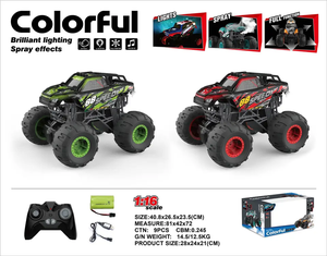 Coche RC, Camioneta RC de Alta Velocidad, Vehículo Eléctrico 4x4 con Control Remoto de 2.4 GHz, Camioneta Todoterreno, Juguete Eléctrico con Luces - Product Image 5