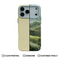 Coque de téléphone en TPU souple effet gel brillant, couleur pastel bonbon, 1,5 mm, fine et antichoc, en stock pour iPhone 17 16 15 Pro Max