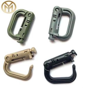 WSH WSH-G003 Mousqueton tactique en plastique Molle, boucle à dégagement rapide en D pour randonnée en extérieur, crochets de <span class=keywords><strong>sac</strong></span> à <span class=keywords><strong>dos</strong></span>, <span class=keywords><strong>clip</strong></span> à pression, porte-clés - Product Image 1