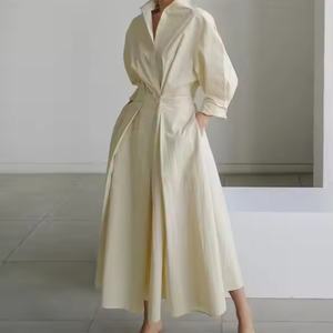 Vestido de Noche Elegante Vintage de Verano 2025, Vestido Casual de Manga Larga con Diseño Estampado a la Moda para Mujer - Product Image 3