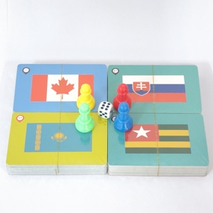YSJ personalizado Montesseries Bandera Nacional juego de mesa educativo cognitivo juguetes juegos de cartas rusos para niños - Product Image 3