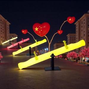 Muebles Led para exteriores, equipo de patio de jardín, balancín de plástico luminoso, sierra Led brillante colorida para niños <span class=keywords><strong>y</strong></span> adultos - Product Image 3