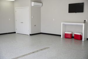 LSY 2:1 100% Solides <span class=keywords><strong>Époxy</strong></span> Barrière Contre l'Humidité et les Vapeurs (MVB) avec des Flocons de Mélange de Gravier de 1/4 po pour le Revêtement de Sol en Béton de <span class=keywords><strong>Garage</strong></span> - Product Image 5