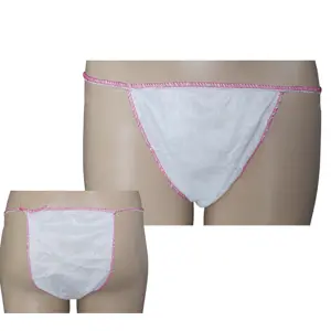 Factory Customized SPA Tanga For Woman Disposable Non Woven OEM Underwear Pants For SPA Hotel Common Prevention