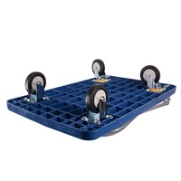 Carretilla Plegable de Plataforma 50x70cm, 200kg, Resistente, con 4 Ruedas de Goma para Logística de Fábrica y Almacén