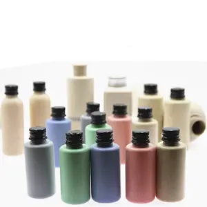 Kleurrijke Biologisch Afbreekbare Plastic Tarwestro Kleine 30Ml 1Oz Flessen Voor Hotels Wegwerp Schoonmaak Shampoo En Verzorging