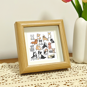 4x4 Natural Wood Picture <strong>Frames</strong> Mini Shadow Box Display <strong>with</strong> Plexiglass Hollow Wall <strong>Mounting</strong> Polished Wooden Photo <strong>Frame</strong> - Product Image 6