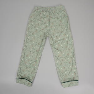 Fournisseur de vêtements pour bébés, vêtements pour enfants en gros, pyjamas, ensemble de pyjama deux pièces pour garçons en vert sauge doux à imprimé floral pour un sommeil confortable - Product Image 3