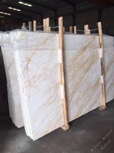 Vente en gros de placage de marbre araignée doré naturel fin et léger pour matériaux de revêtement haut de gamme - Product Image 2